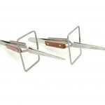 curved straight with stand cross-lock fibre tweezers image