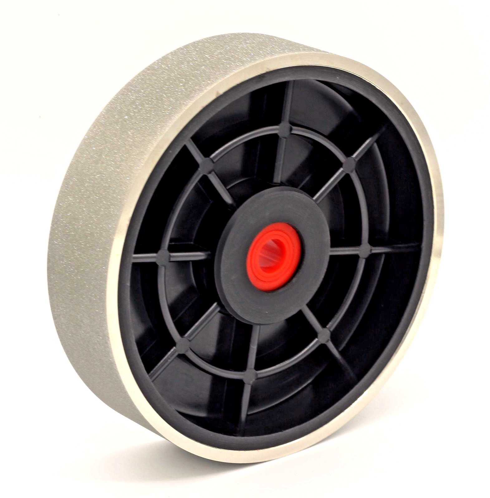 six inch x one and a half inch hard electroplated diamond wheel 180 grit image