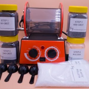 3kg Rotary Rock Tumbler Kit With Grit For Stones And Rocks