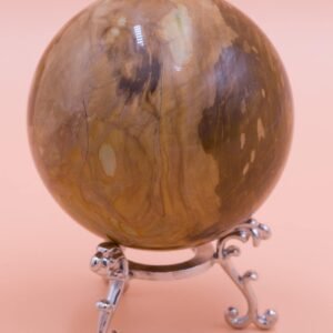 66mm Polished Petrified Wood Sphere From Wandoan Queensland Free Orb stand PW15052
