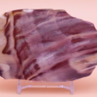 142g Polished Mookaite Slice From Mooka Station Western Australia Free Slab Display Stand M23052