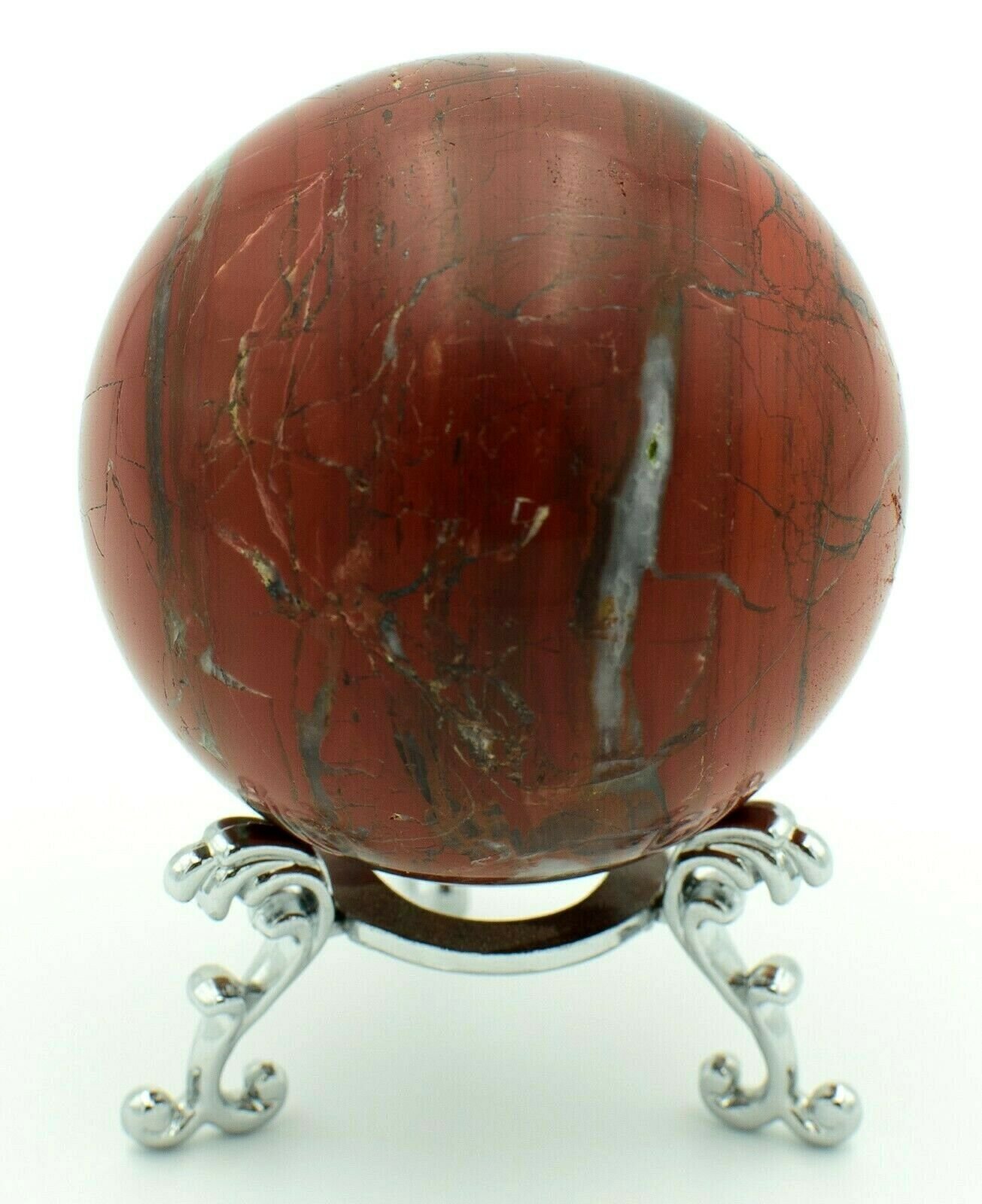 Marble-Bar-Jasper-Chert-Sphere-Western-Australia-64mm-Rock-Stone-Free-Stand-373995510300-3