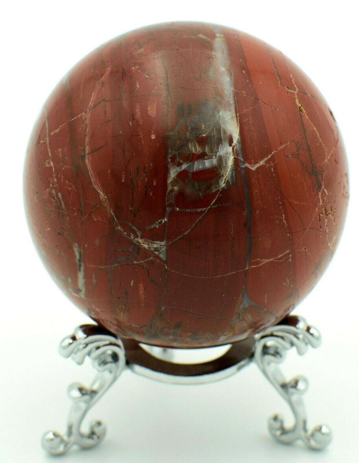 Marble-Bar-Jasper-Chert-Sphere-Western-Australia-64mm-Rock-Stone-Free-Stand-373995510300-4
