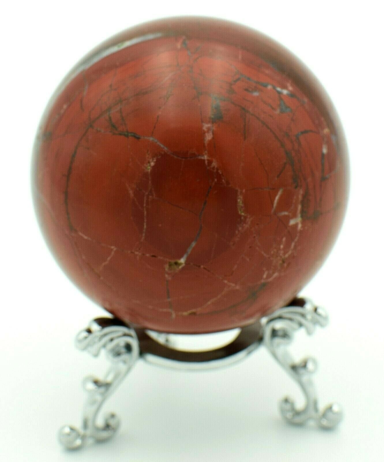 Marble-Bar-Jasper-Chert-Sphere-Western-Australia-64mm-Rock-Stone-Free-Stand-373995510300-5