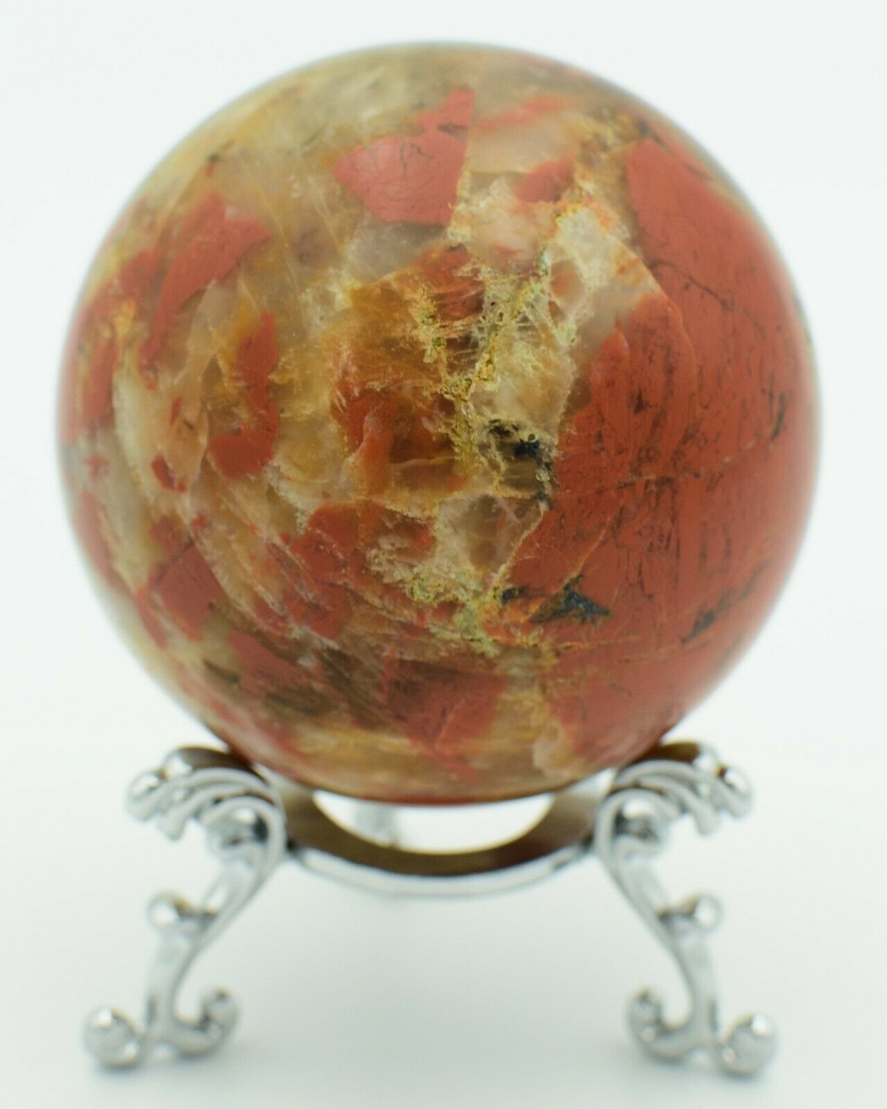 Meekatharra-Jasper-Chert-Sphere-Western-Australia-64mm-Rock-Stone-Free-Stand-373995529590-6