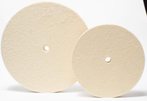 thumbnail image 2 of Marathon 8” Felt Polishing Wheel – 1” Width, 5/8” Hole – Medium Density, 100% Wool 2 of 5
