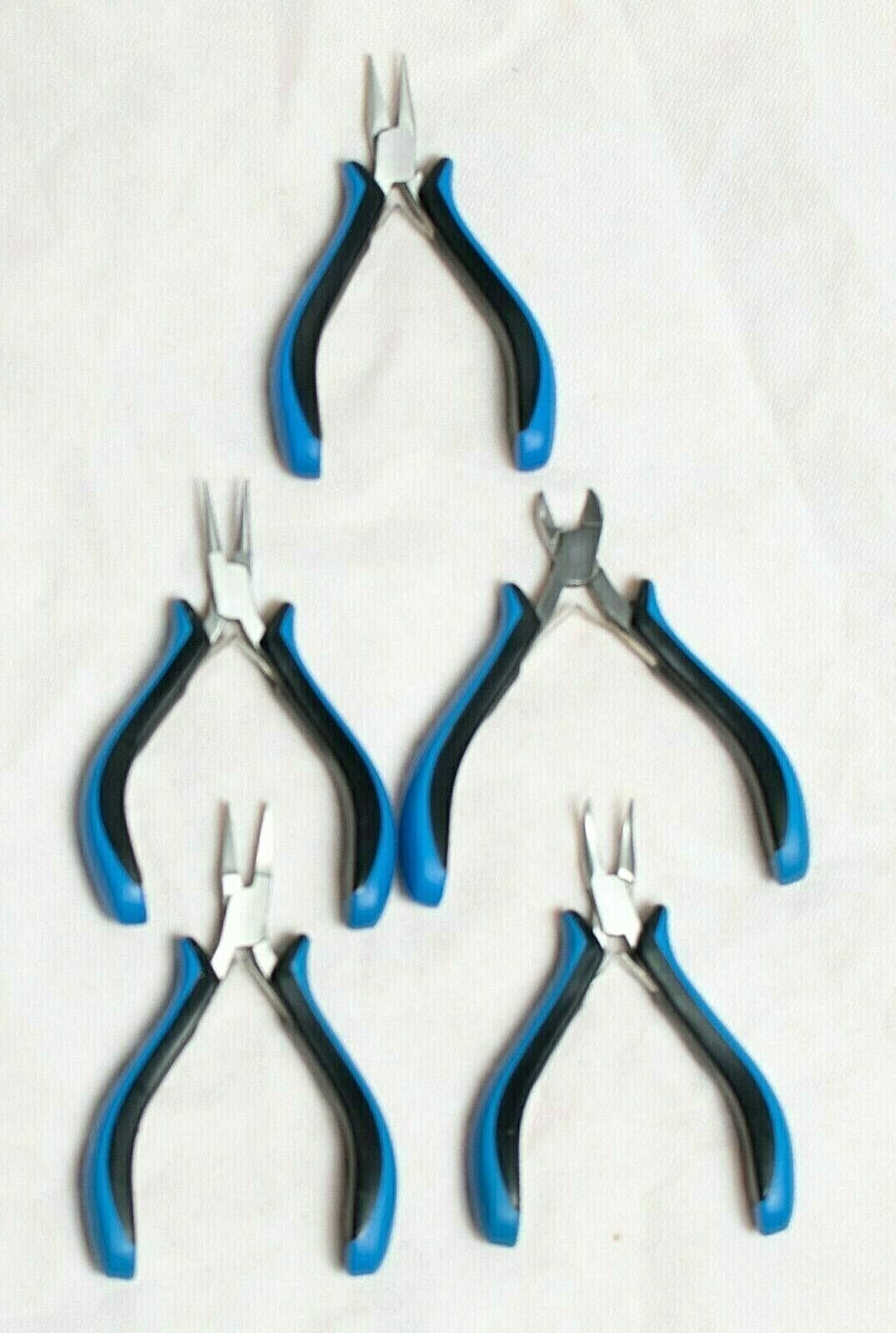 Set-of-5-Quality-Jewellery-Making-Pliers-Cutter-Box-Joint-Double-Leaf-Spring-373801930280-2