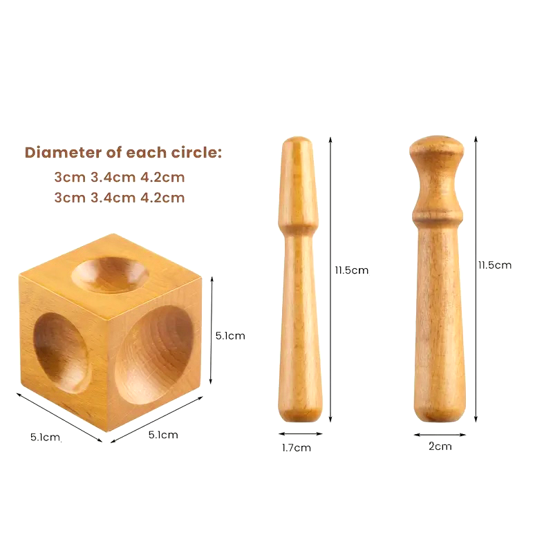 50mm-Square-Wooden-Dapping-Block-Punch-set-Jewellery-Making-376302842511-5