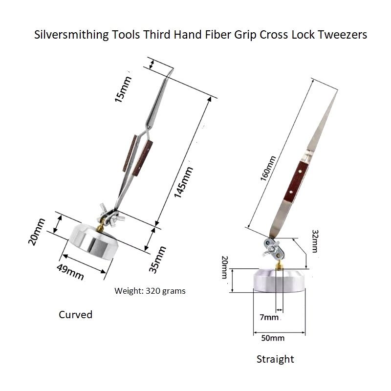 Third-Hand-Fiber-Grip-Cross-Lock-Tweezers-Jewellery-Making-Soldering-Helping-376292192611-8