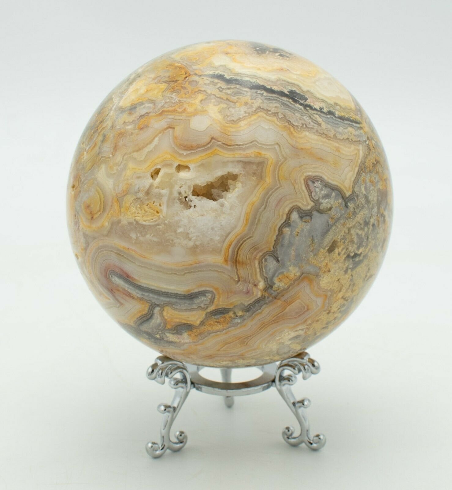 Western-Australian-Crazy-Lace-Agate-95mm-Rock-Sphere-Free-Stand-Jasper-CL06-373379777971