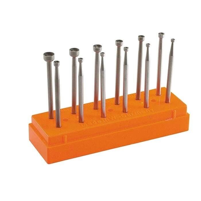 LYNX-Cup-Burs-Set-of-12-19mm-5mm-Lapidary-Tools-Jewellery-Making-Silversmith-375836991732