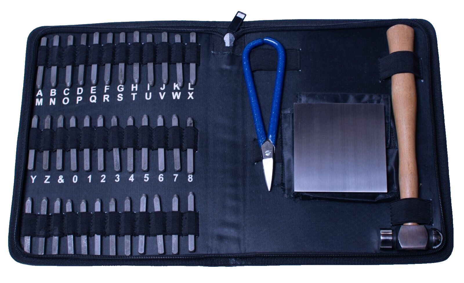 Metal-Stamping-Tool-Kit-A-Z-1-9-332-Hammer-Steel-Block-375688452982