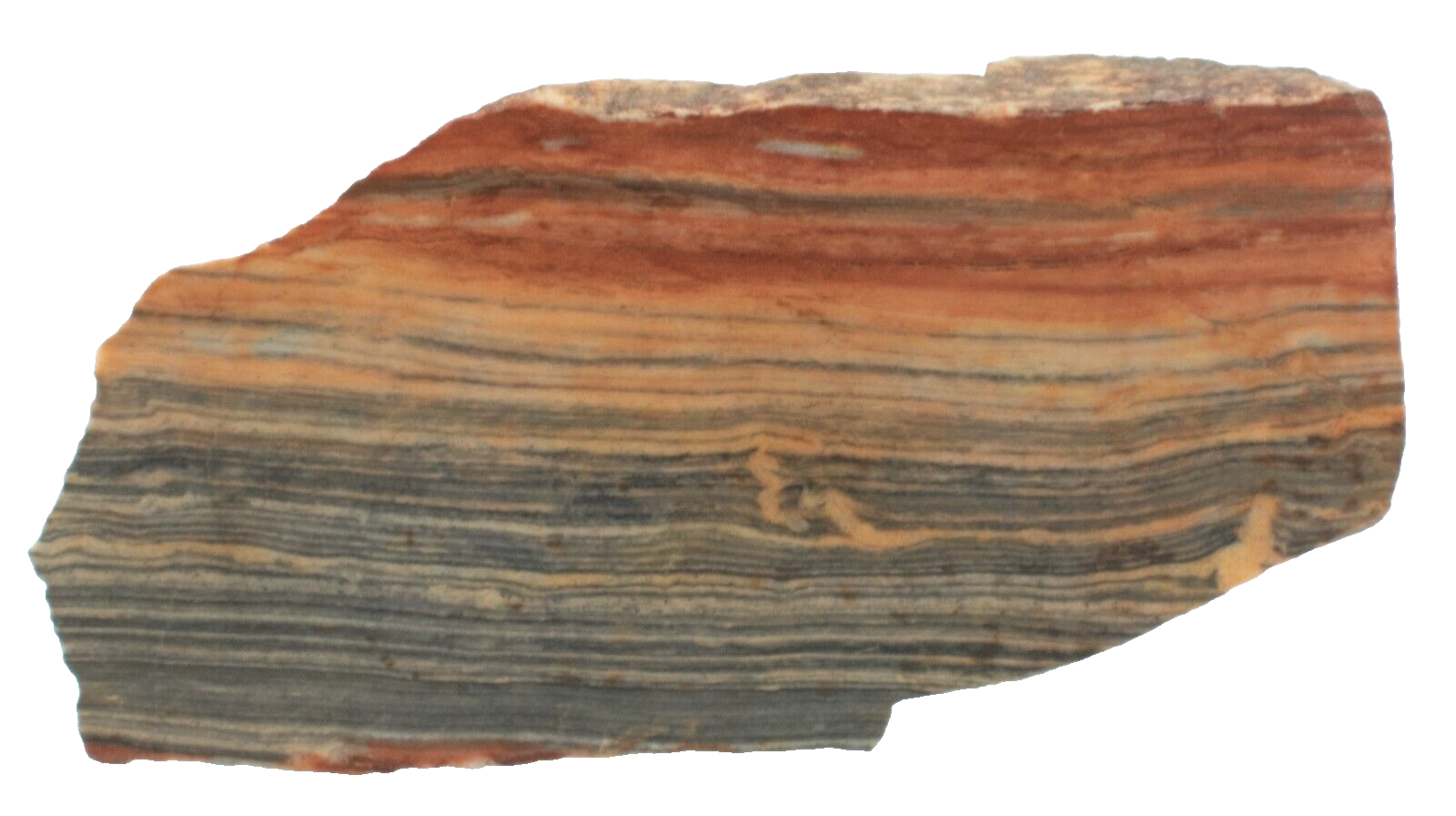 Polished Western Australian Banded Chert Jasper Slice With Free Stand ...