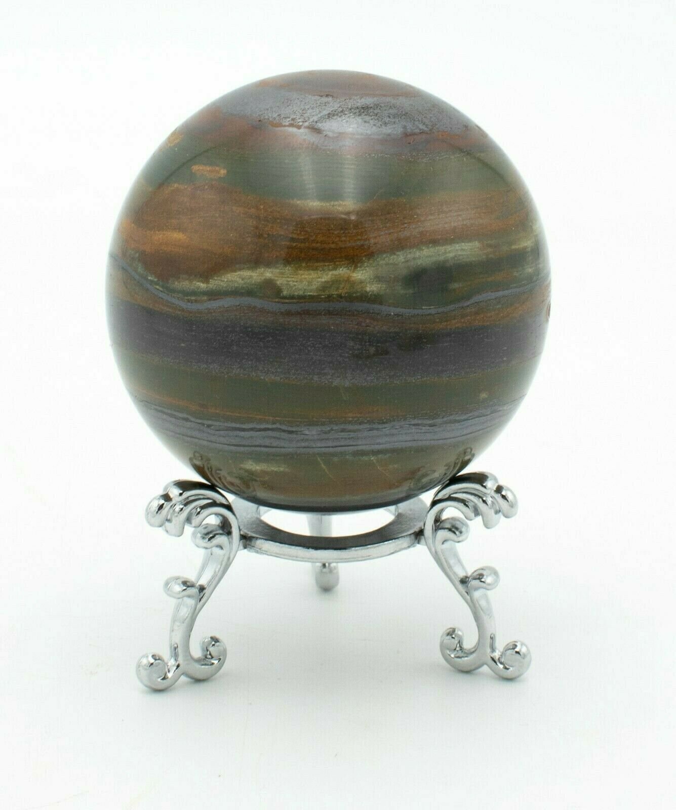 Western-Australia-Jasper-Chert-Hematite-64mm-Rock-Stone-Sphere-Free-Stand-S3-373271532982-2
