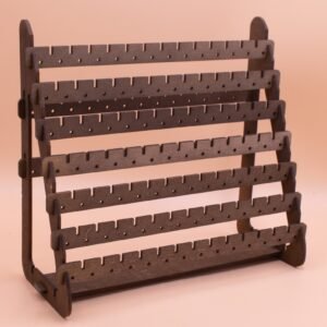 Wooden Earring Display Stand Jewellery Holder Organizer Necklace Rack
