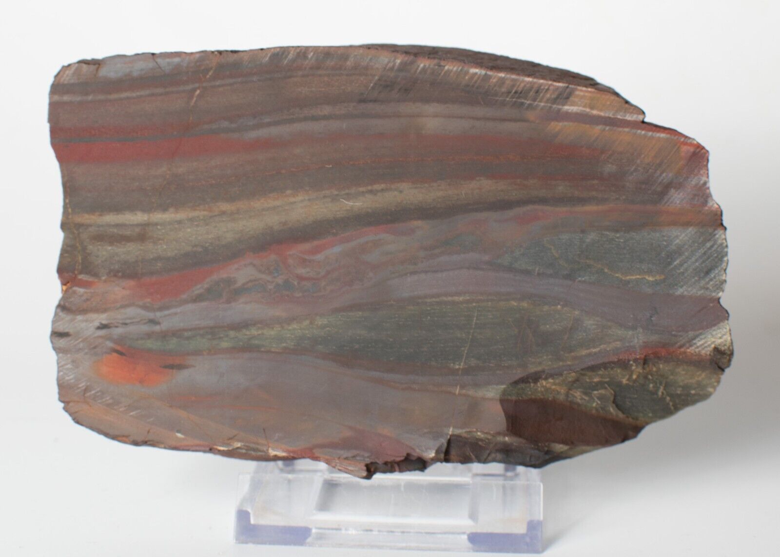 Polished Western Australian Banded Iron Jasper Slice Stone Slab Pilbara ...