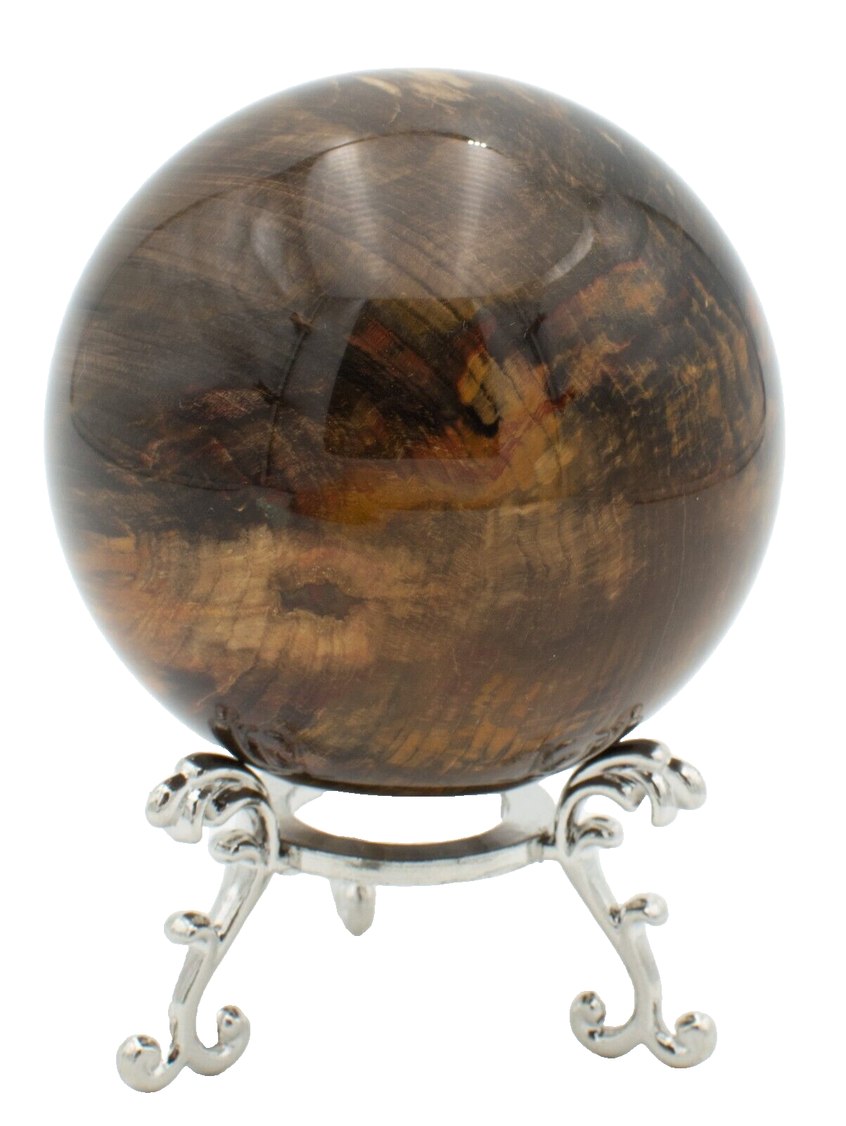 Chinchilla-Petrified-Wood-Rock-Sphere-Free-Stand-PW03051-375409220374