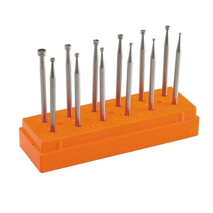 LYNX-Cup-Burs-Set-of-12-1mm-35mm-Lapidary-Tools-Jewellery-Making-Silversmith-375837012854