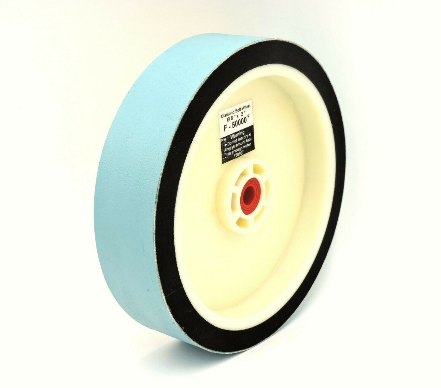 Premium Quality Diamond Resin Soft Wheel 50000 grit 8" x 2" Lapidary
