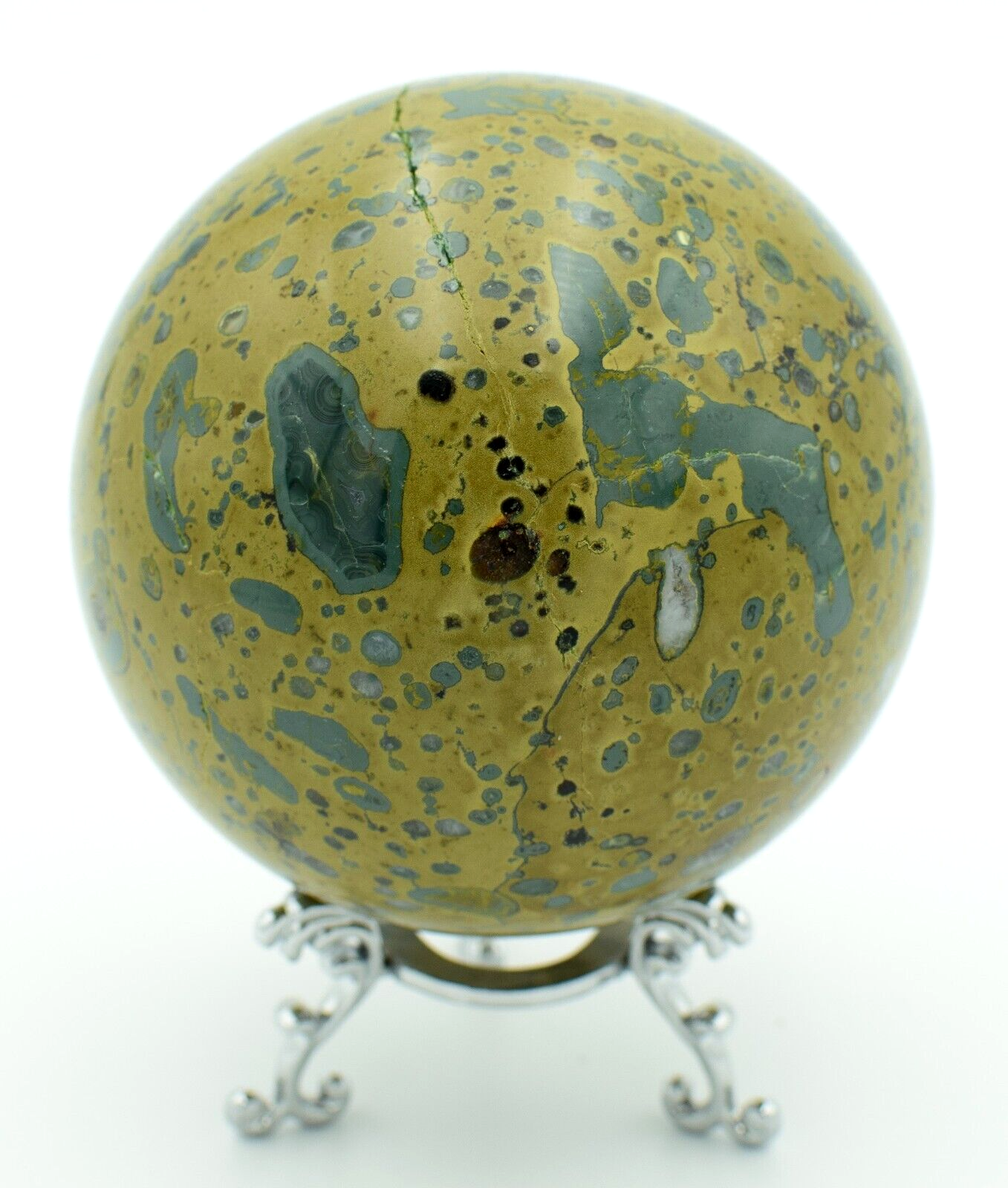 Western-Australian-Pilbara-Galaxy-Agate-87mm-Rock-Sphere-Orb-374598392074