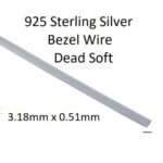 925 Sterling Silver Bezel Wire Strip 24 ga 1/8" x .02" (3.18mm x 0.51mm) - Thumbnail Image 1