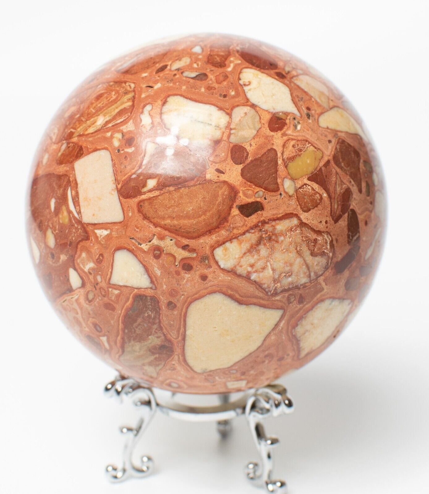 Exmouth-Western-Australia-Pudding-Stone-93mm-Rock-Sphere-Jasper-EP2908231-374906185985