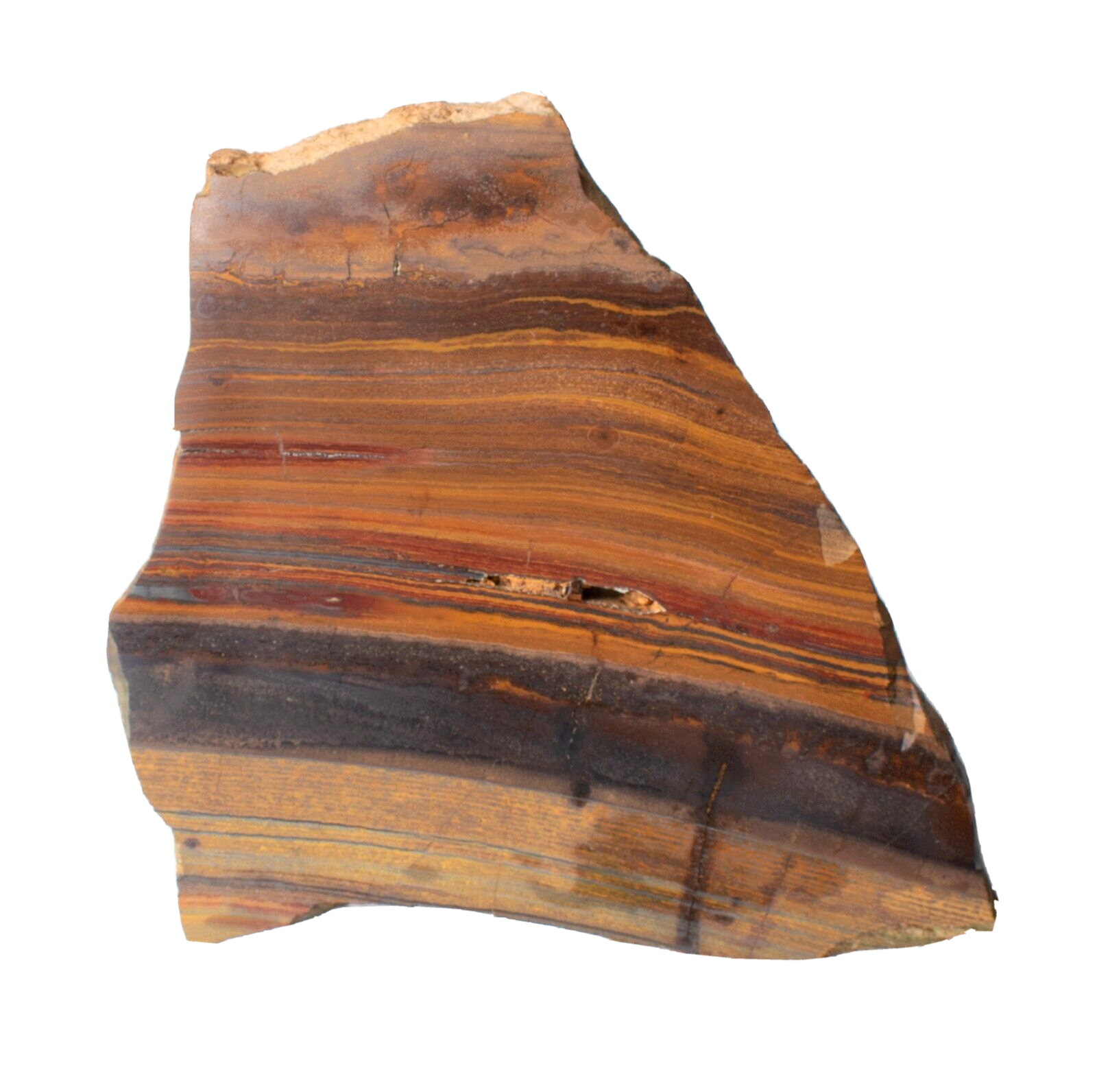 Polished Western Australian Banded Iron Jasper Slice Stone Slab ...