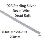925 Sterling Silver Bezel Wire Strip 24 ga 1/8" x .02" (3.18mm x 0.51mm) - Thumbnail Image 2