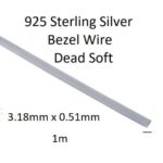 925 Sterling Silver Bezel Wire Strip 24 ga 1/8" x .02" (3.18mm x 0.51mm) - Thumbnail Image 4