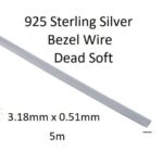 925 Sterling Silver Bezel Wire Strip 24 ga 1/8" x .02" (3.18mm x 0.51mm) - Thumbnail Image 5