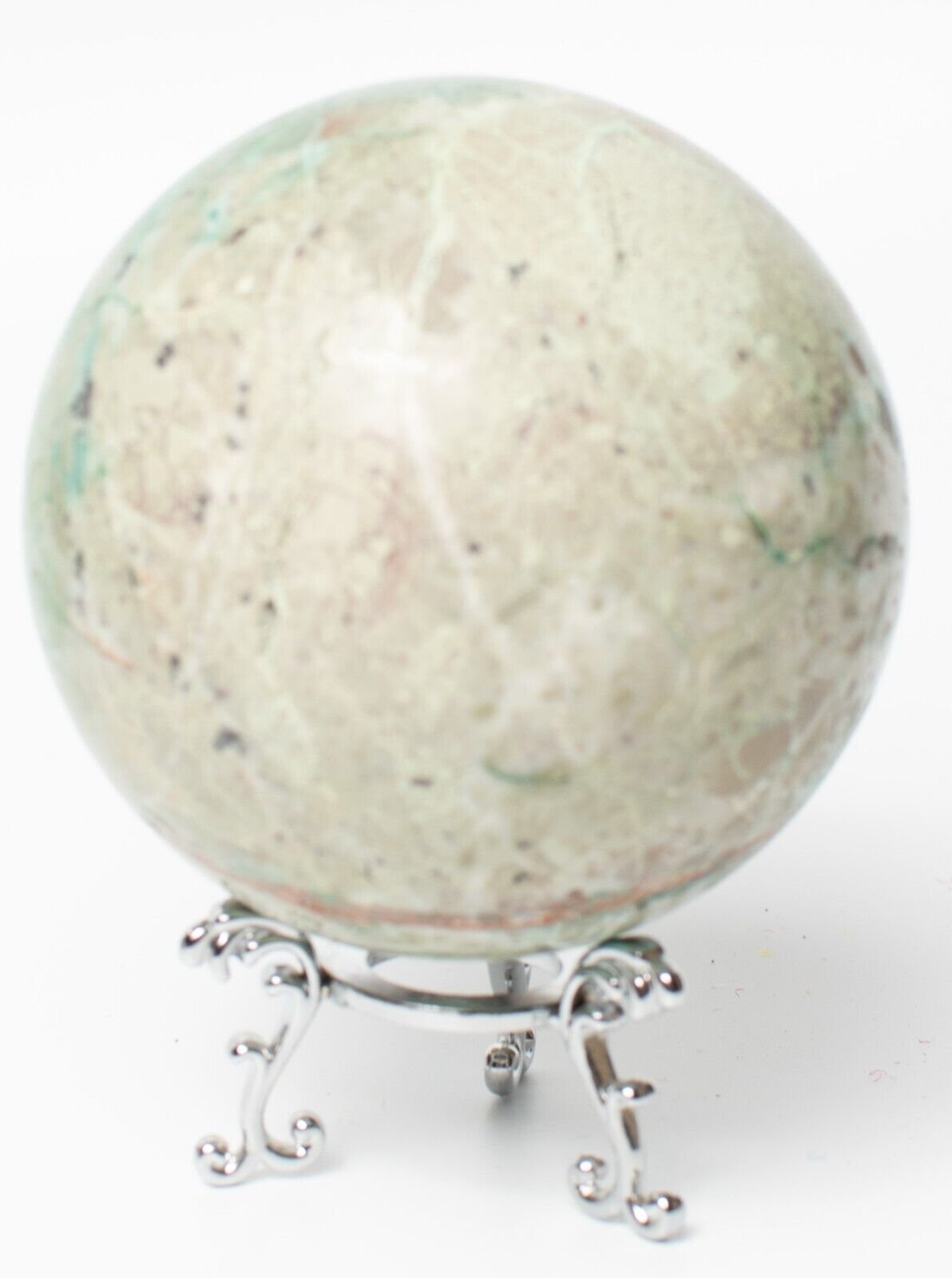 Western-Australia-Chrysocolla-Malachite-89mm-Rock-Sphere-Jasper-BBM2908233-374906398515-6