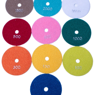 10 100mm Diamond Polishing Pads Rock Grinding Slabs Slices Granite Jasper 4 inch