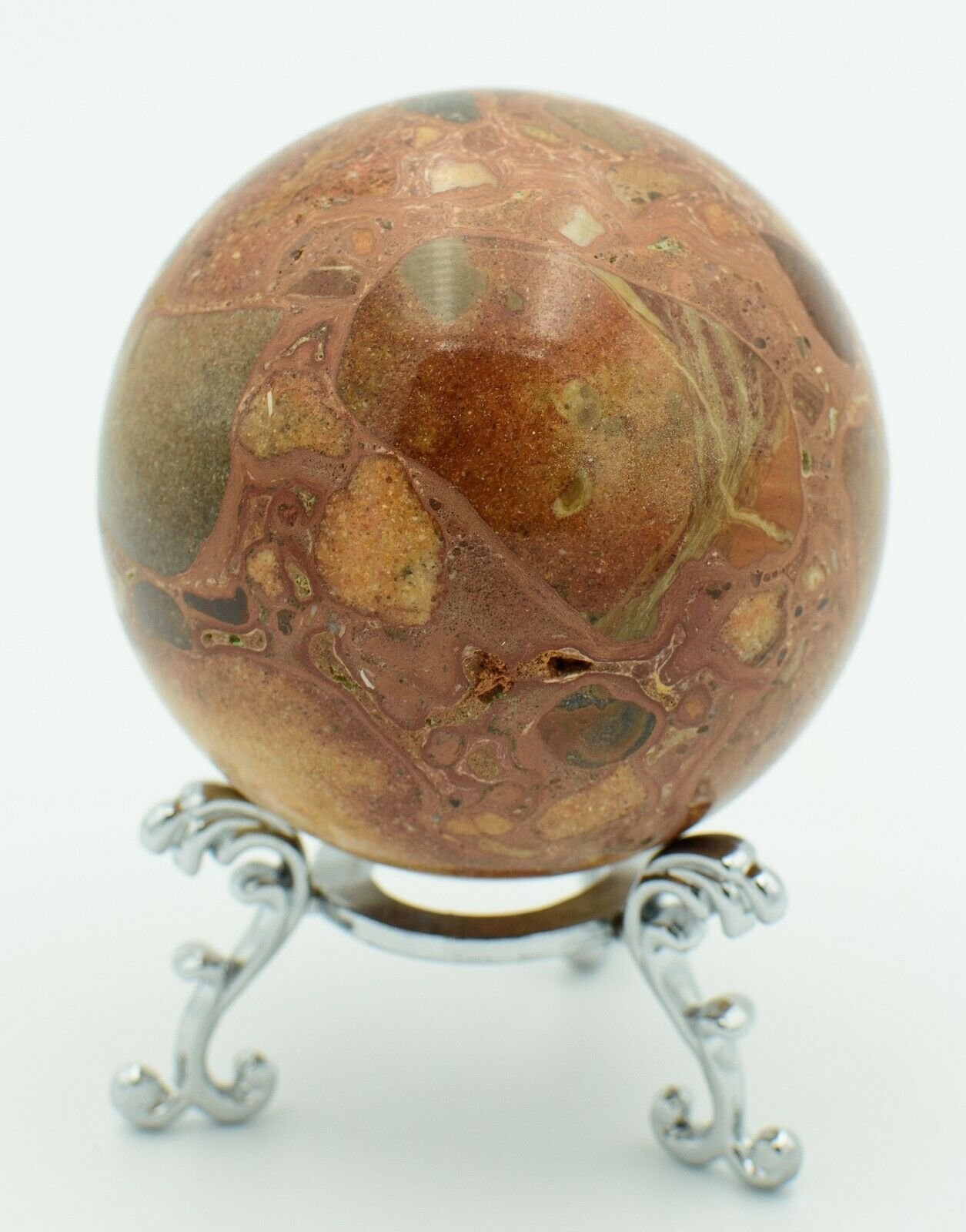 Exmouth-Western-Australia-Pudding-Stone-64mm-Rock-Sphere-Free-Stand-Limestone-p2-373995489206