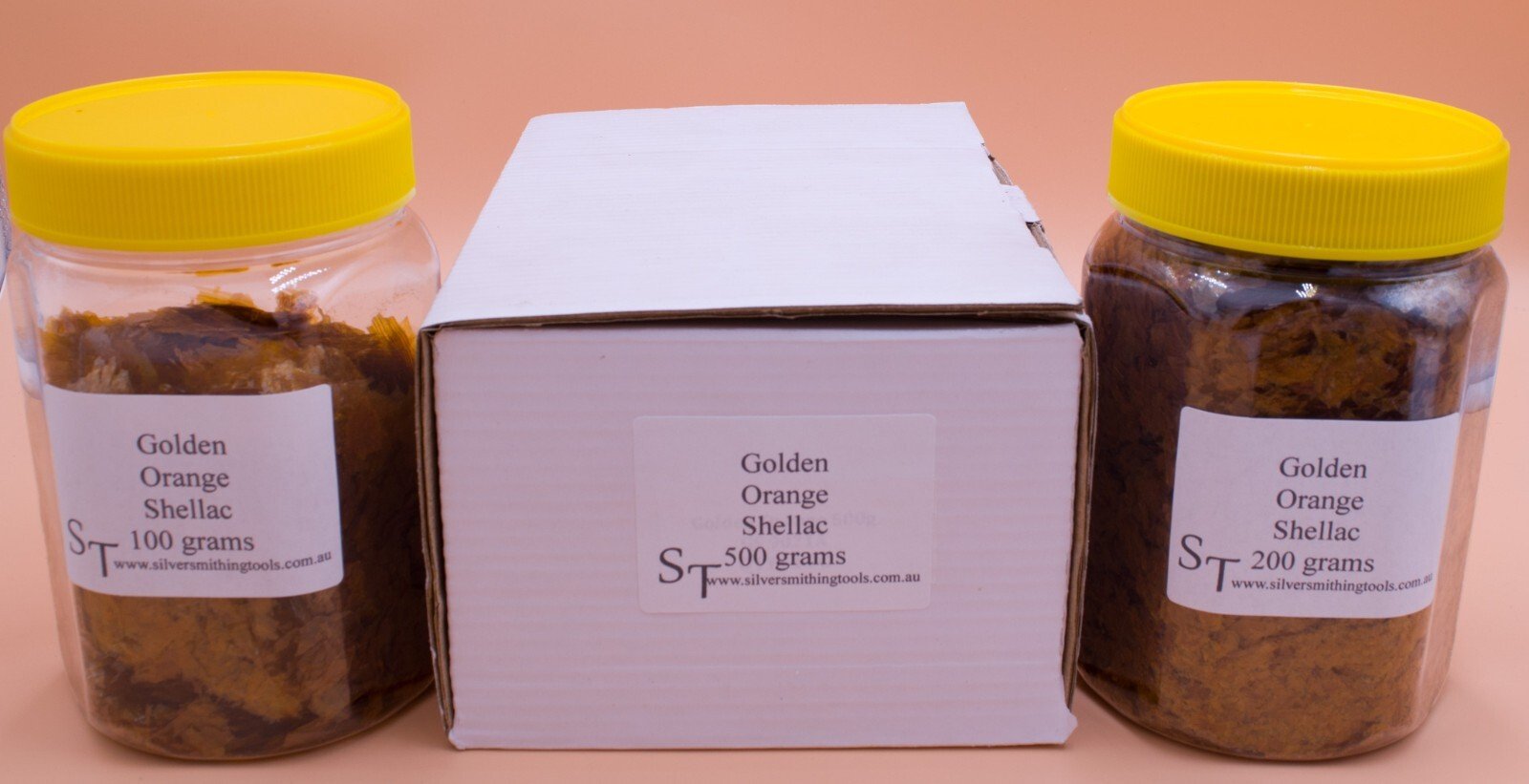 Golden-Orange-Shellac-Flakes-For-Faceting-Glue-Dop-Help-Timber-French-Polishing-376288880197