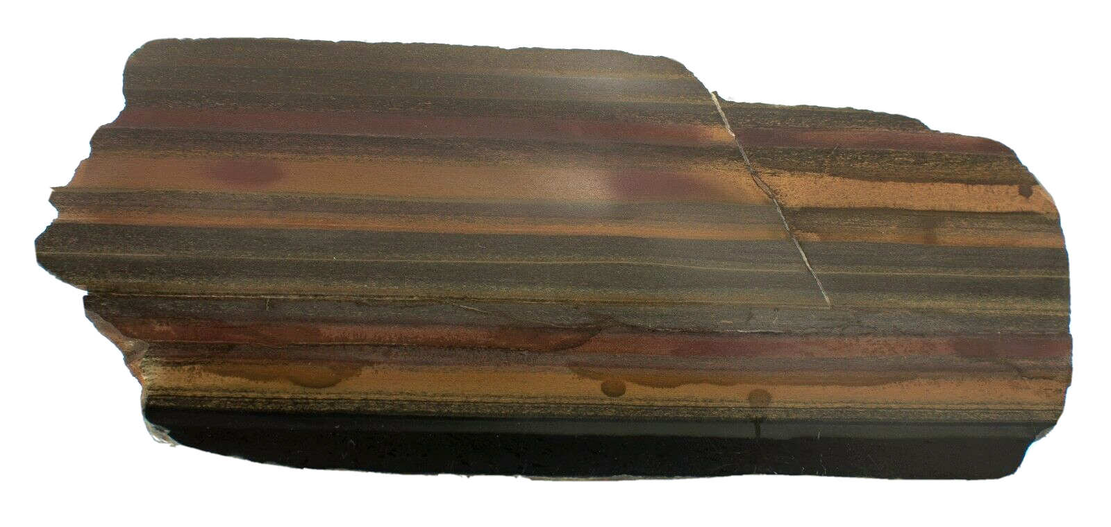 Polished-Western-Australian-Banded-Jasper-Slice-Stone-Slab-Pilbara-BI015-374012365437