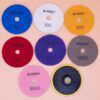 Set-Of-7-100mm-4-inch-Diamond-Resin-Polishing-Pads-Disks-Rock-Grinding-Granite-377250352567
