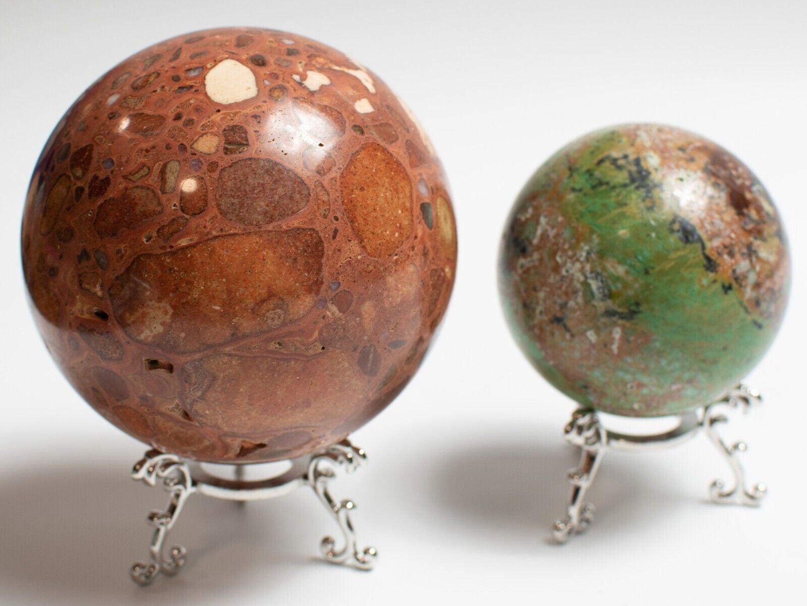 Sphere-Orb-Metal-Stands-x-6-Crystal-Ball-Stone-Rock-Glass-Holder-375403584117-2
