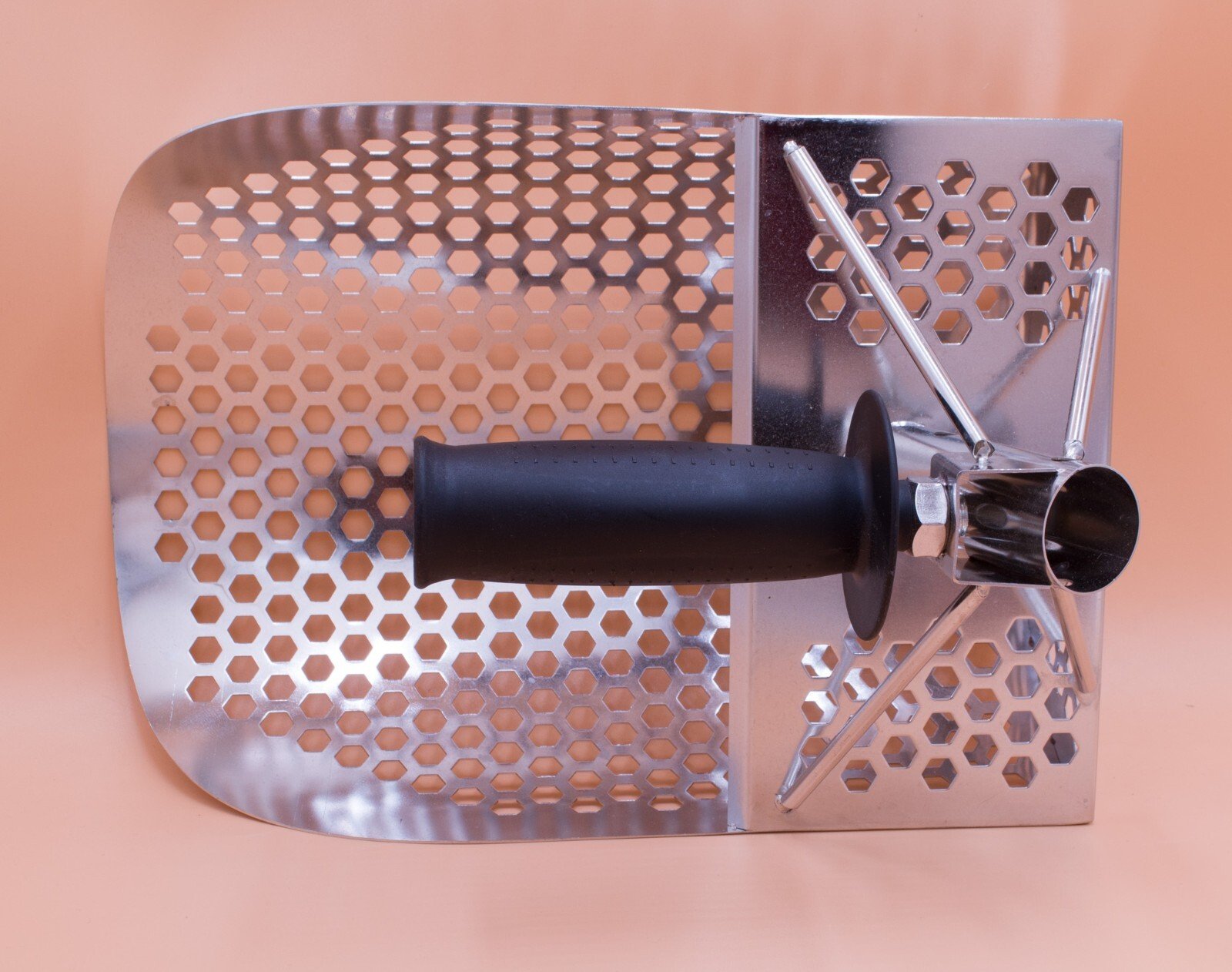 Beach-Sand-Scoop-Stainless-Steel-Metal-Detector-Sieve-Treasure-Hunting-376286607778-2