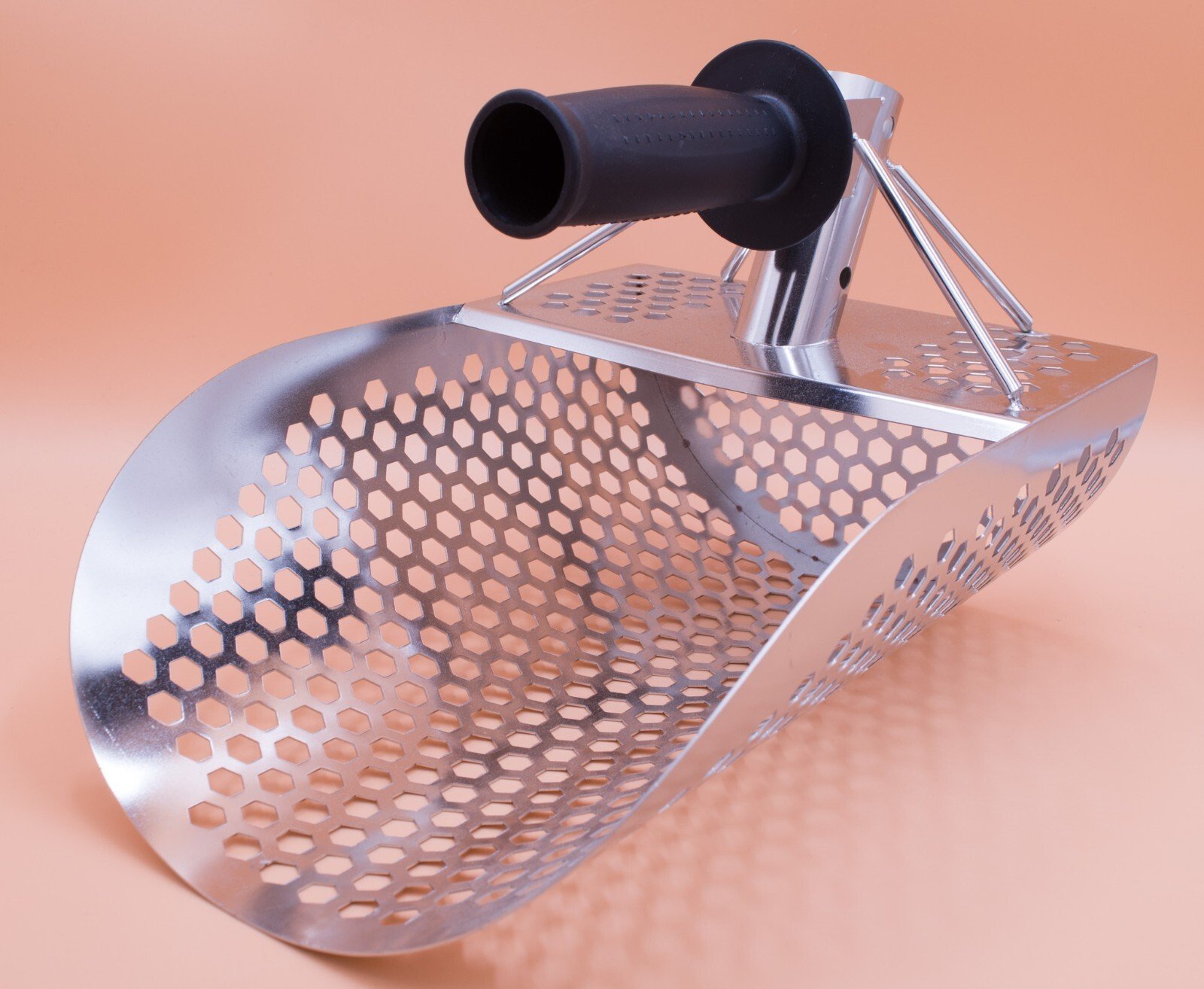 Beach-Sand-Scoop-Stainless-Steel-Metal-Detector-Sieve-Treasure-Hunting-376286607778