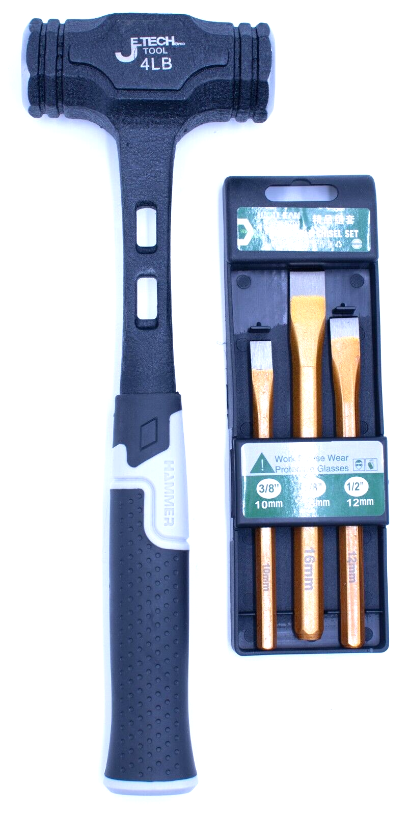 Rock-Hammer-WCold-Chisels-Fossicking-Prospecting-Steel-Shaft-Mash-Club-Sledge-375943759998-4