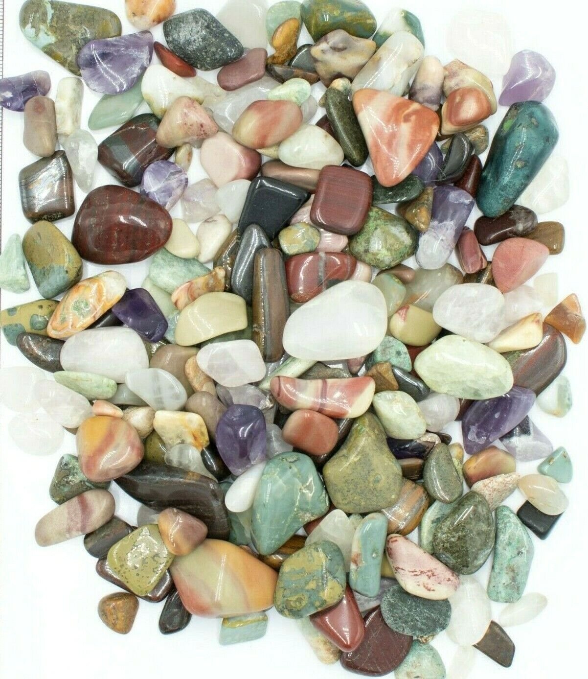 Western-Australian-Tumble-polished-Rocks-Crystals-Amethyst-Jasper-Aquamarine-373430919318