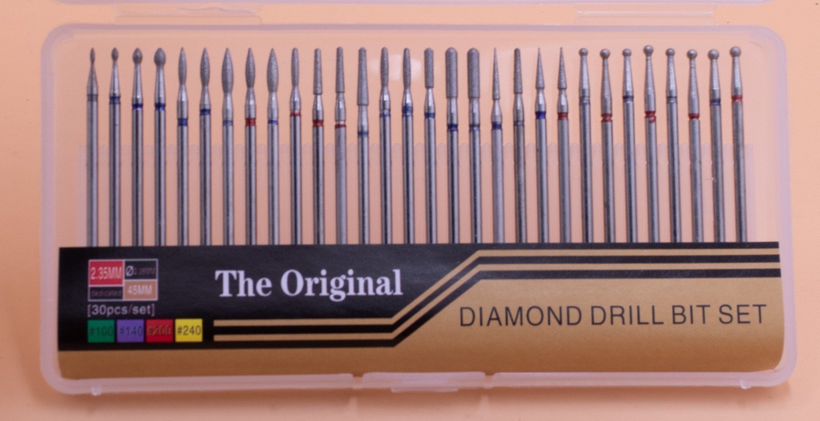 30-Piece-Diamond-Bur-Set-235mm-Lapidary-Tools-Grinding-Jewellery-Making-Burs-377038236359