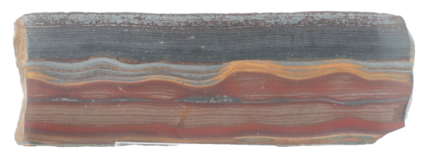 Picture of banded iron formation with jasper and hematite