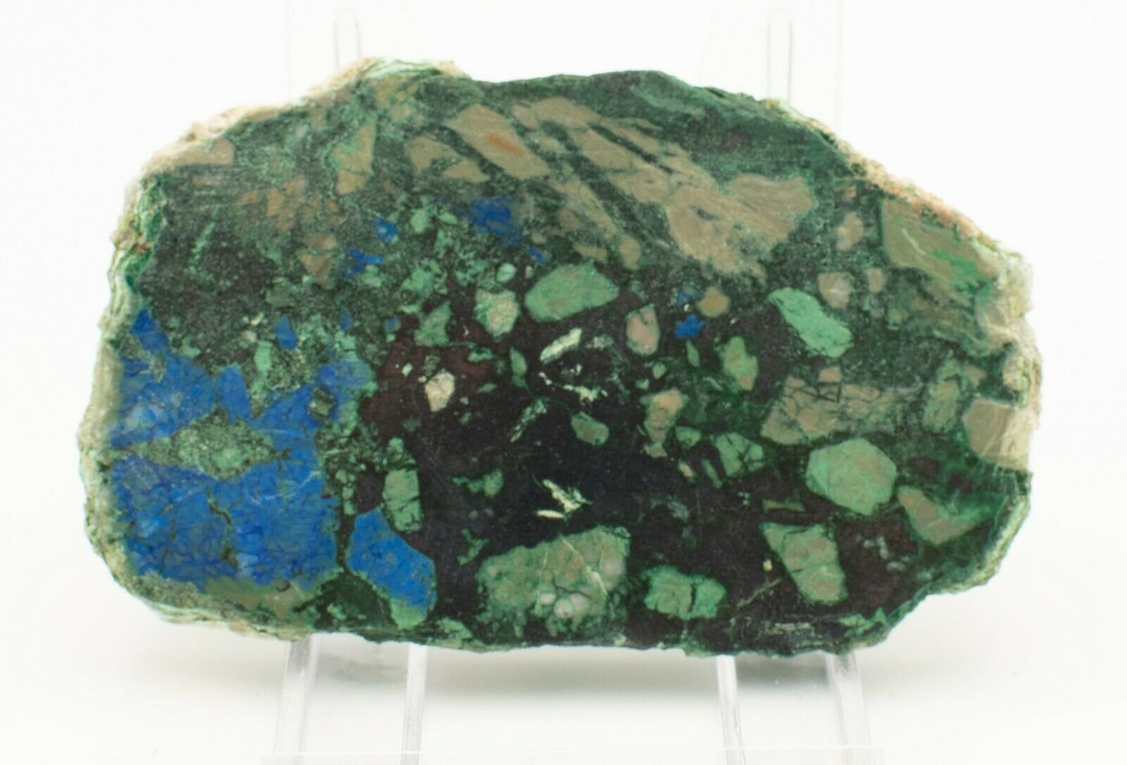 Polished-Western-Australian-Brecciated-Copper-Azurite-Hematite-Slice-Free-Stand-374002164939